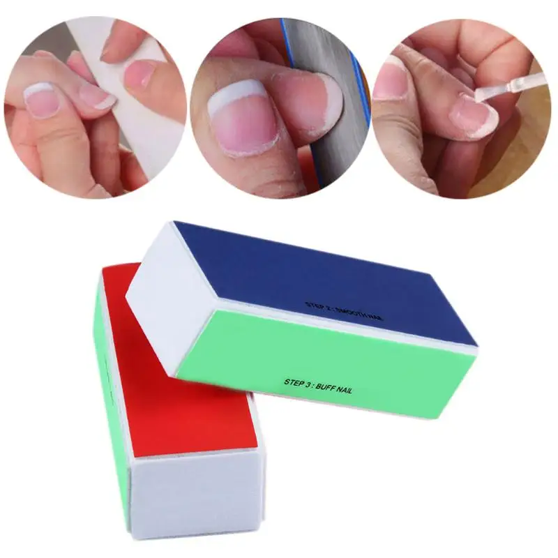 Buy 4pcs 4 Sided Nail Art Buffer Block Sanding Files UV Gel Nail Tips Buffing
