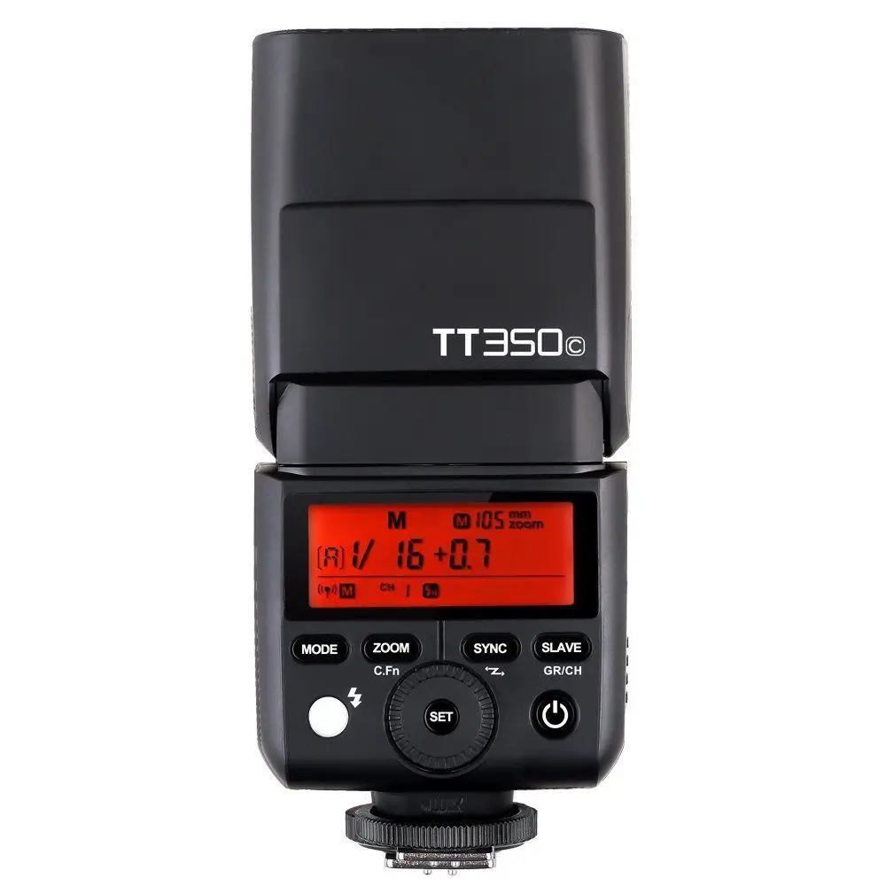 Godox TT350C TT350 GN36 2,4G ttl HSS мини Вспышка Speedlite для Canon беззеркальных Камера