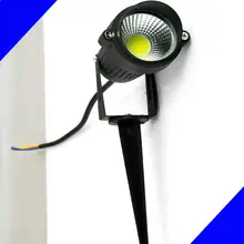 18 шт IP65 открытый пейзаж светодиодный светильник для лужайки 220V 110V 5 W/7 W COB садовый прожектор Спайк энергосберегающий CE& RoHS