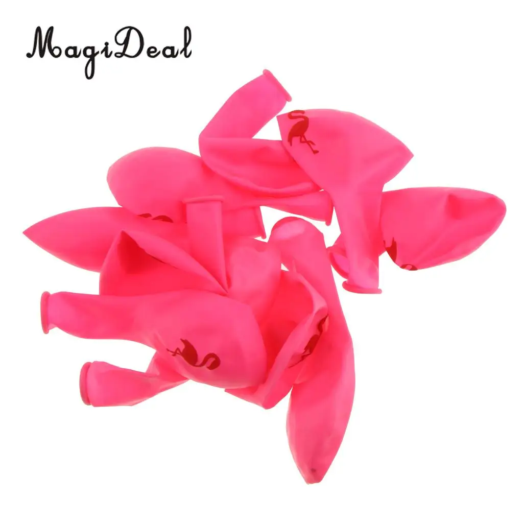 10pcs Flamingo Latex Balloon Hawaiian Luau Party Decoration 10 inch 