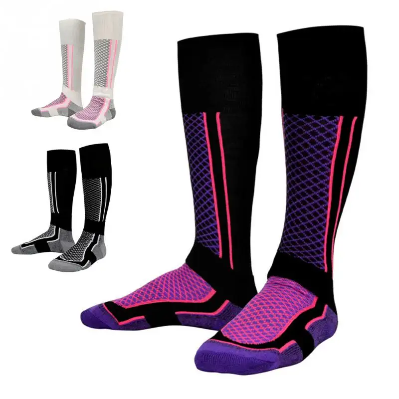 2019 جديد جودة عالية النساء تزلج الجوارب الرجال الشتاء في الهواء الطلق الرياضة على الجليد والمشي والتزلج الجوارب الدافئة سمكا القطن Thermosocks