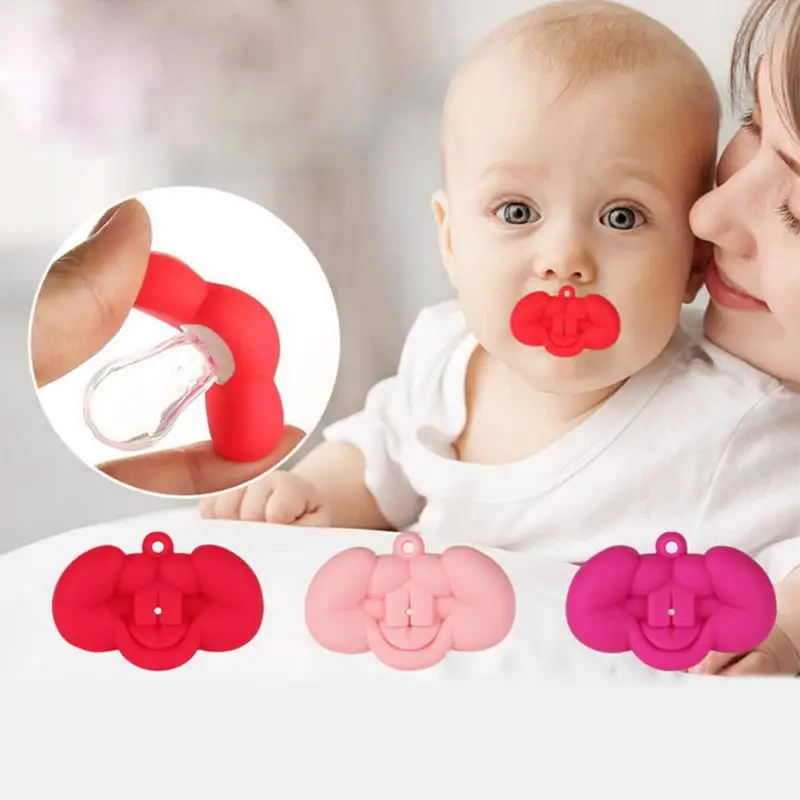 Buy Baby Pacifier Safe Food Grade Silicone Funny