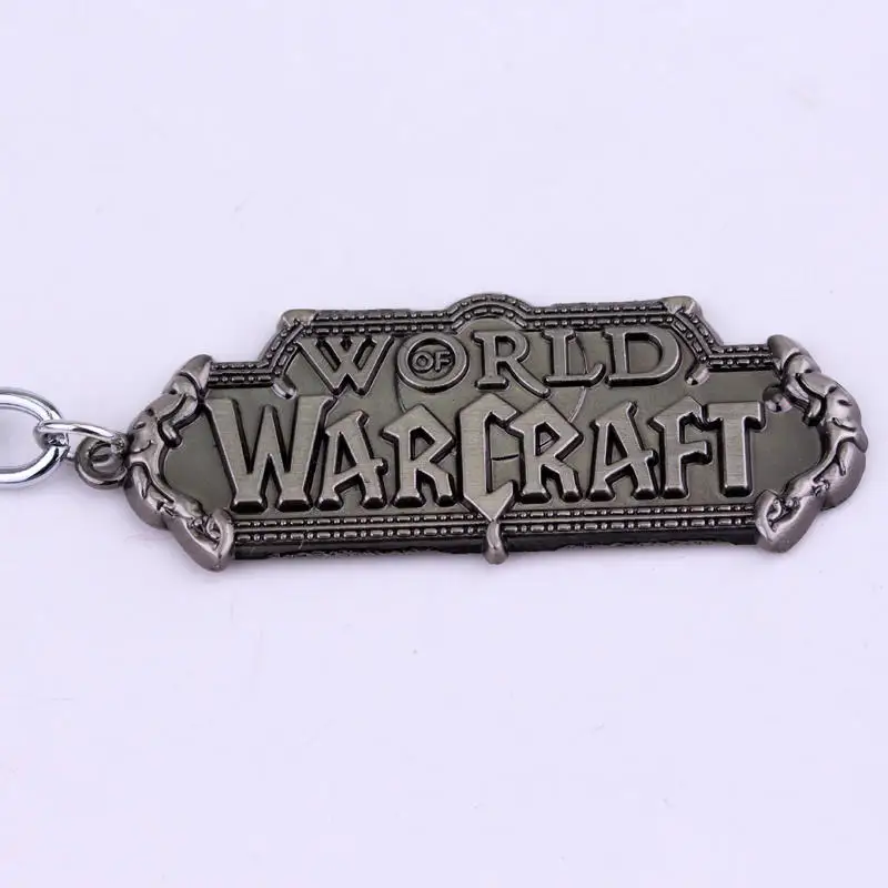Горячая Распродажа BLZ игра World Of брелок для ключей Warcraft Выгравированный WOW металлический брелок с логотипом для мужчин