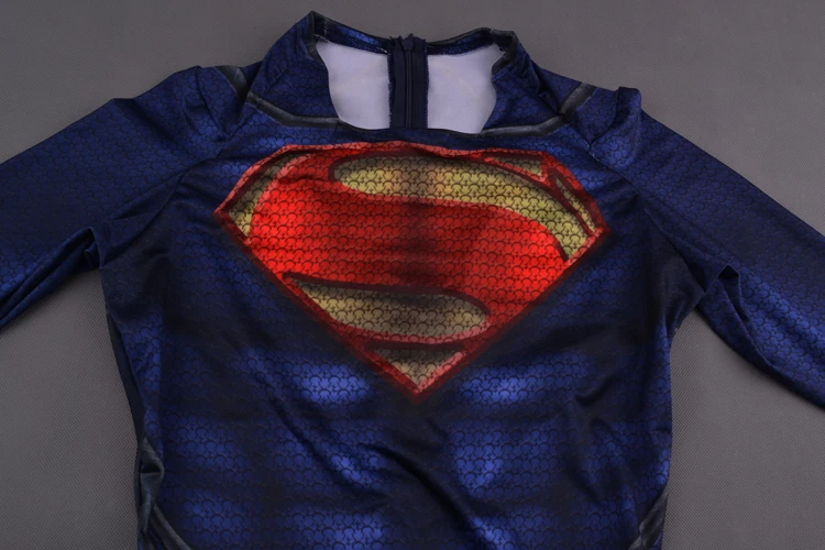 Костюм Супермена из фильма «Человек из стали» для костюмированной вечеринки, накидка, костюм Супермена, комбинезон на Хэллоуин для мужчин вечерние ный костюм для
