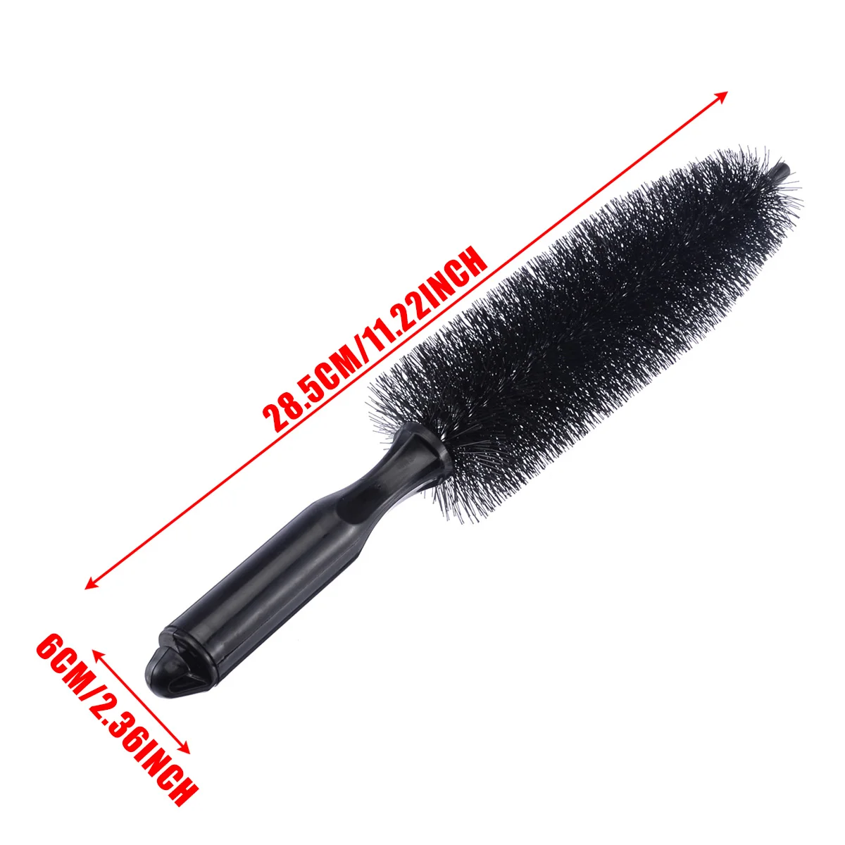 1 PC Black Car Wheel Tire Rim Hub Scrub Brush Vehicle Home Kitchen Bathroom Practical Washing Cleaning Tool