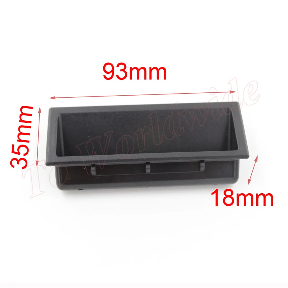 

Flush Pull Cabinet Black Plastic Rectangle Recessed Concealed Handle