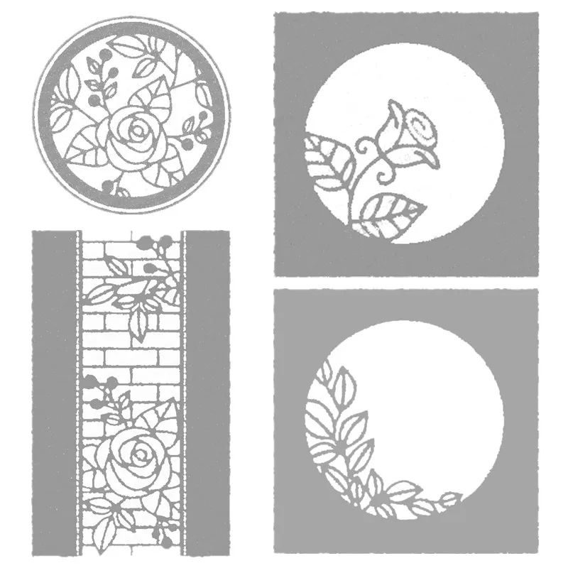 

Flowers in Circle Frame Metal Cutting Dies for Scrapbooking DIY Album Paper Cards Craft Decorative Embossing Stencils New 2019