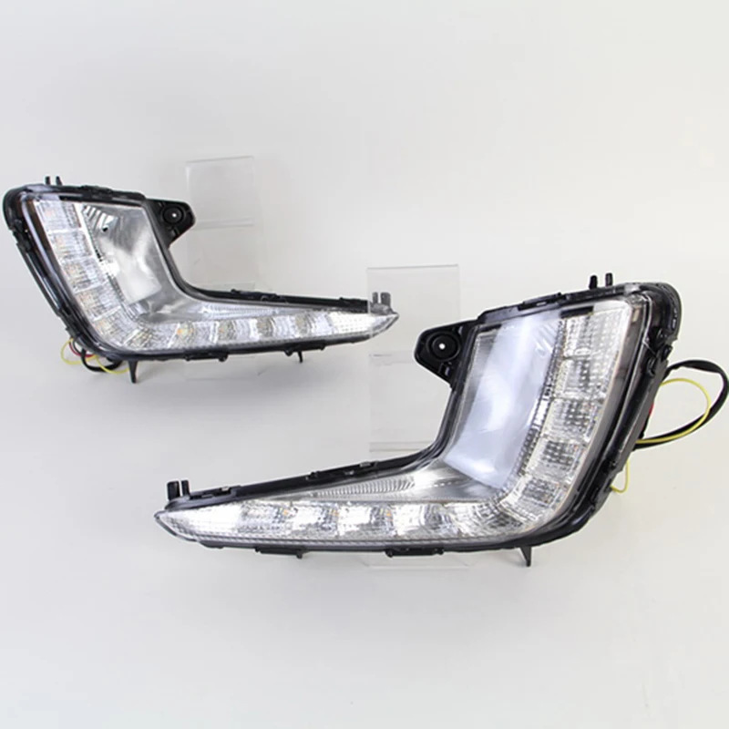 

Car Flashing 1pair LED DRL Daytime Running Lights Daylight For KIA Rio K2 2011 2012 2013 2014 Fog light waterproof Car styling
