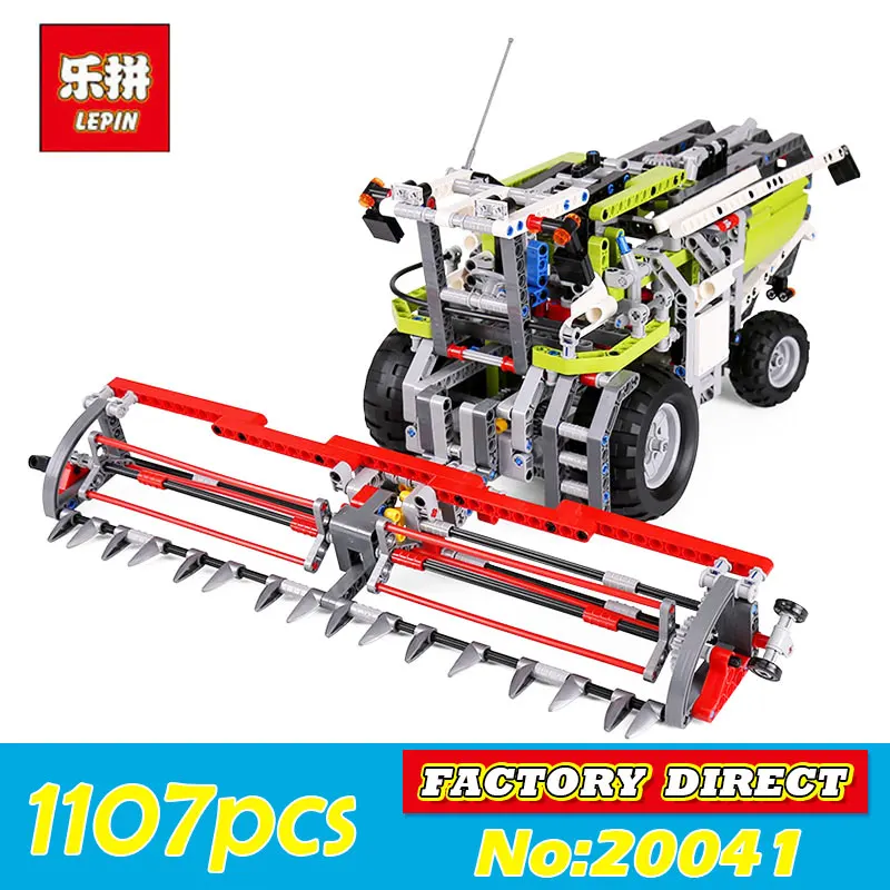 

Lepin 20041 1107Pcs Genuine Technic Series The Combine Harvester Set Educational Building Blocks Bricks Toys 8274 Model Gift