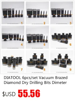 DIATOOL 2pcs 19mm Vacuum Brazed Diamond Drilling Core Bits 5/8-11 Connection Drill Bits For Ceramic Tile Granite Marble Concrete