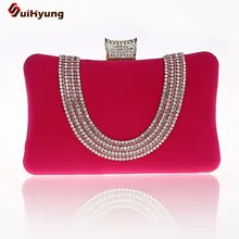 2016 New Latest Evening Bag Diamond Clutch Corduroy Rhinestone Wedding Bridal Handbag Double Chain Shoulder Messenger Bag