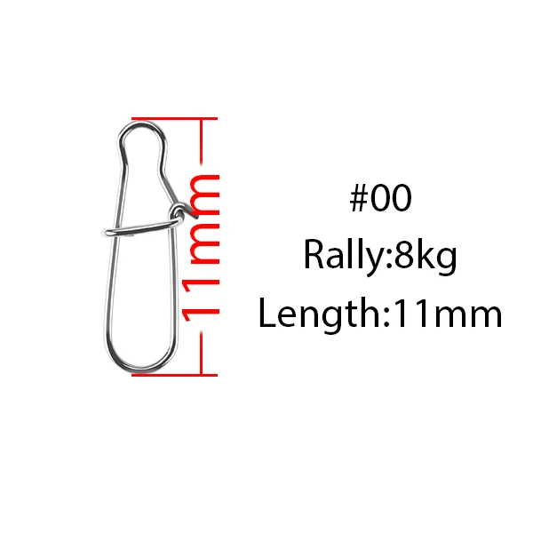 JACKFISH нержавеющая сталь поворотный безопасности защелки 50 шт./лот черный/серебристый Быстрый Зажим Замок вращающиеся Твердые кольца Рыбалка Разъем - Цвет: 00