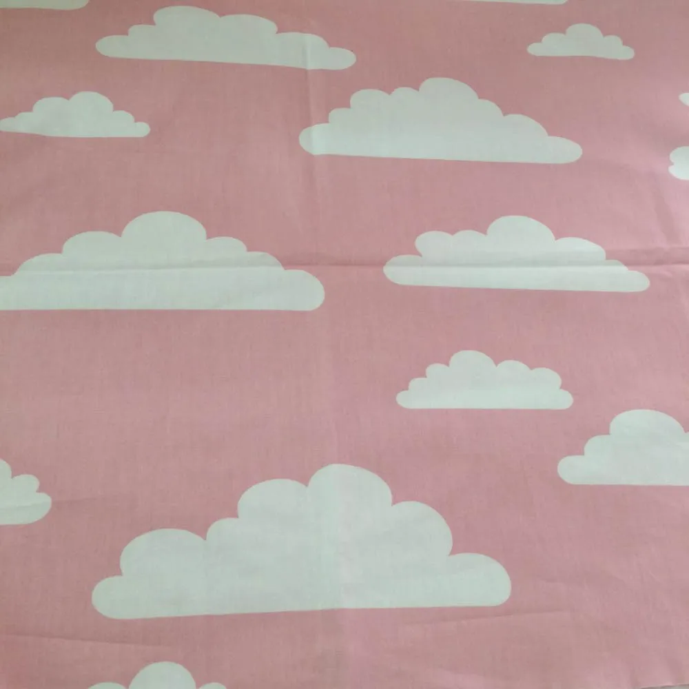 Синий/серый/розовый скандинавский ветер большие облака printed100% хлопчатобумажная саржа для DIY детей постельные принадлежности лист ручной работы платье tela ткань