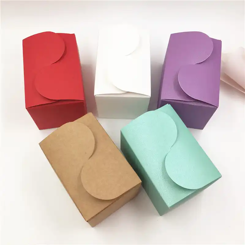 24 шт./лот 9x6x6 см красочная романтичная картонная упаковка S Box для