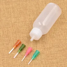 Горячая 1 шт Бутылка с 4 шт пластиковая стальная трубка сопло паста тату боди арт сопло Рисование изготовление инструмент набор татуировки аксессуары