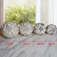 Роскошные, со стразами, с украшениями под бриллианты свадебные букеты с оборками края молочно-белые розы свадебные цветы для подружки невесты