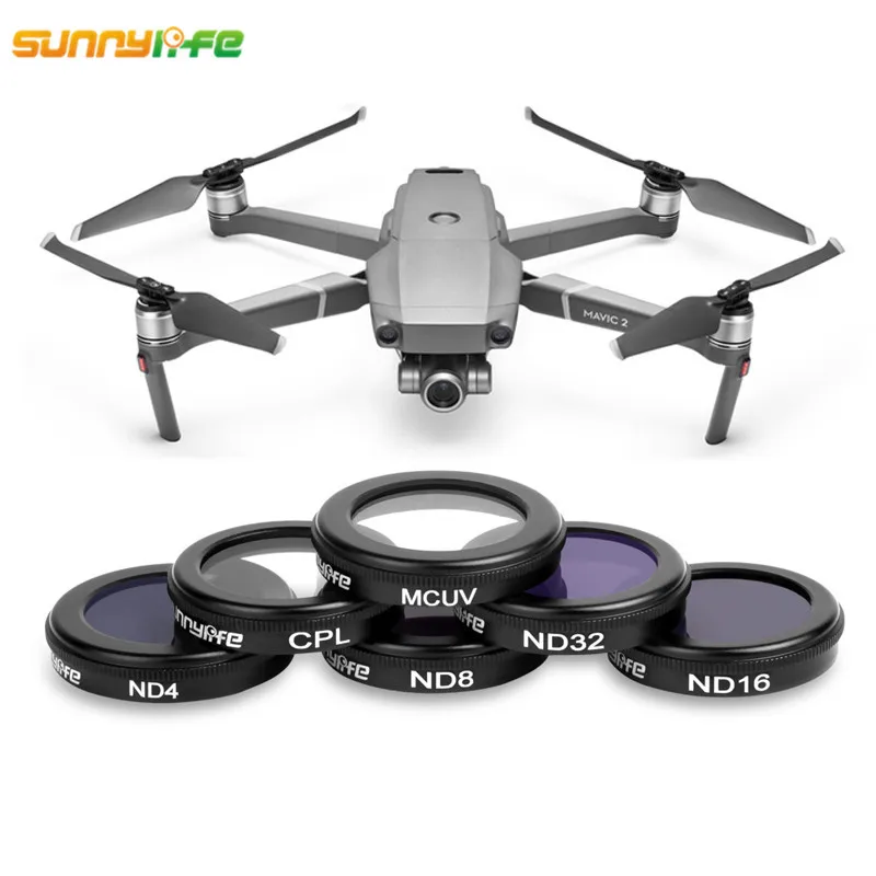 

Sunnylife DJI Mavic 2 Accessories 4K Camera Lens Filter MCUV CPL ND4 ND8 ND16 ND32 Filter for DJI Mavic 2 Zoom Mavic Drone