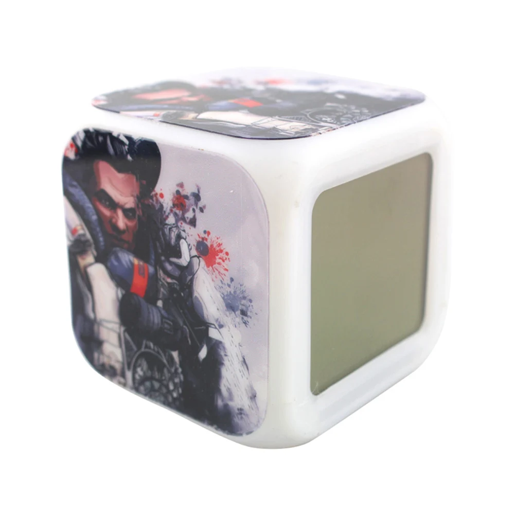 30# модные красочные кубические Отображение Даты Недели светодиодный светильник цифровые часы для Apex Legends подарок светодиодный часы