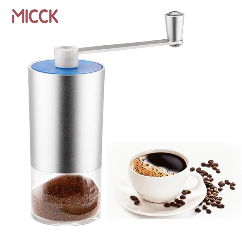 MICCK القهوة اليدوية طاحونة مصغرة قابل للغسل القهوة اليد مطحنة Coffeeware القهوة الفاصوليا الفلفل طاحونة المحمولة طاحونة آلة