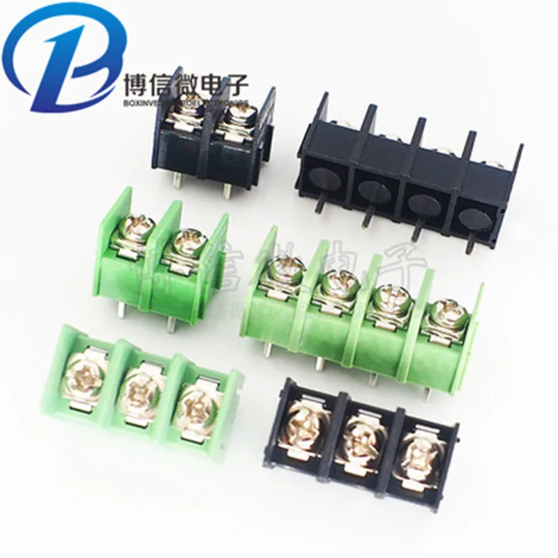 

20PCS MG/KF7.62-2P/3P/4P Terminal Blocks/Connectors 7.62mm Splicable Terminals Connector Green/Black