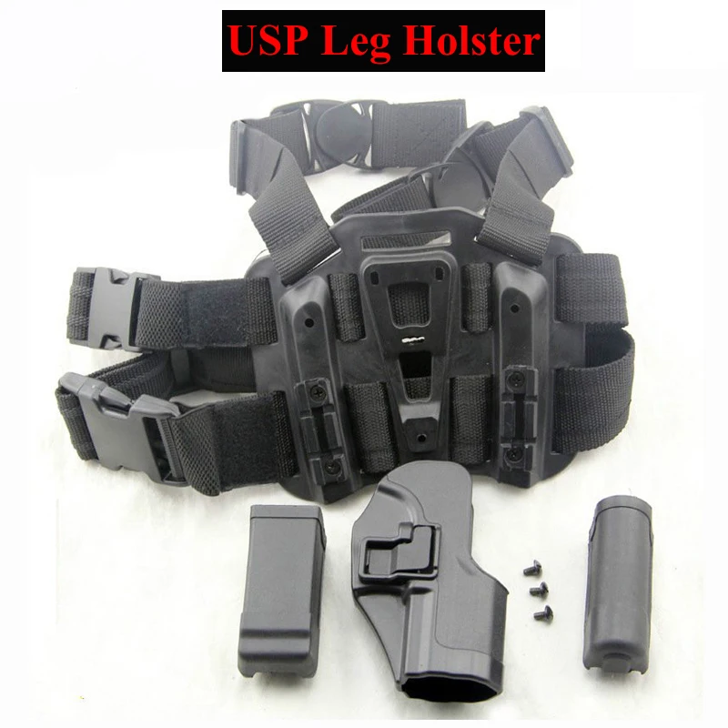HK USP Compact Gun Holster Military Hunting Thigh Holster Tactical Airsoft Pistol Leg Holster w