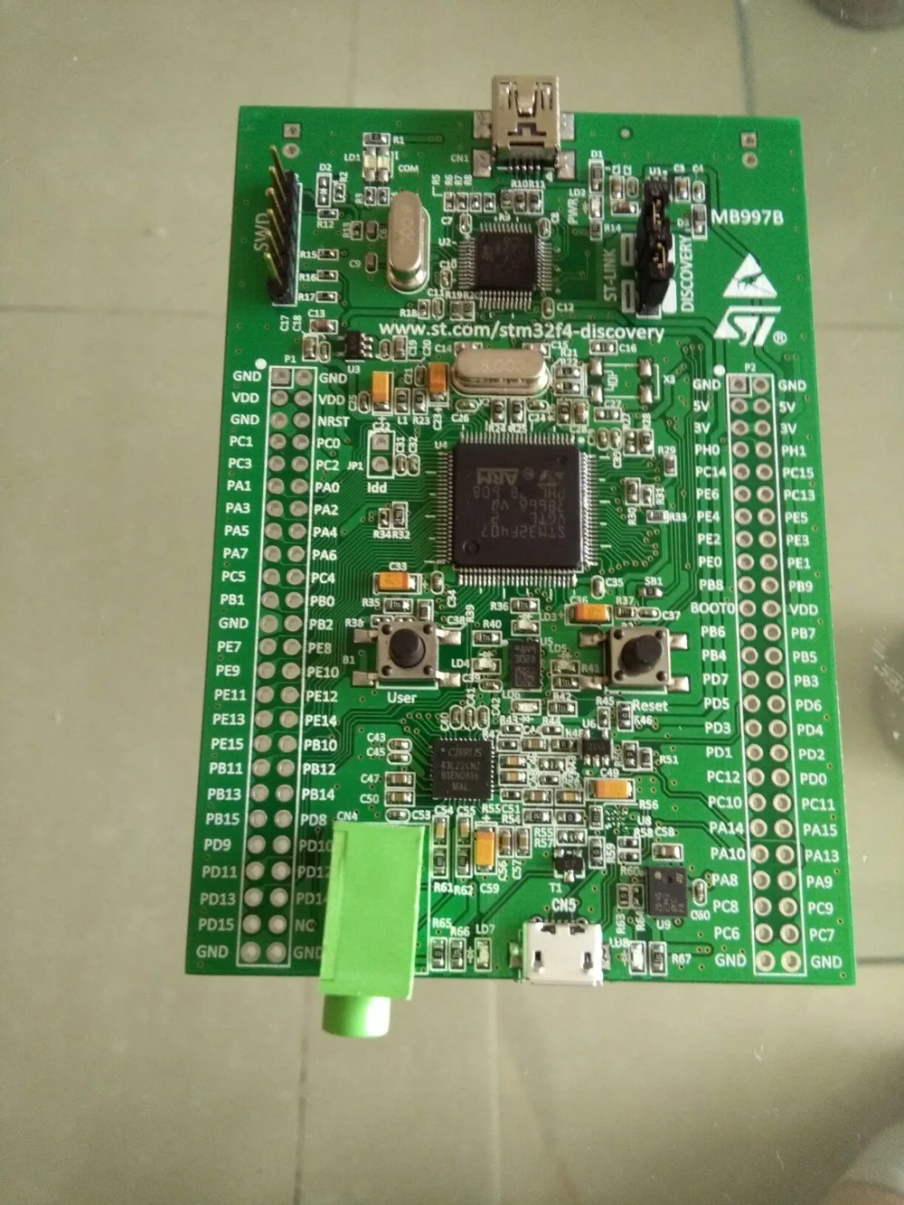 100% оригинальная плата обнаружения STM32 Stm32f4discovery Stm32f4 kit макетная разработки St link