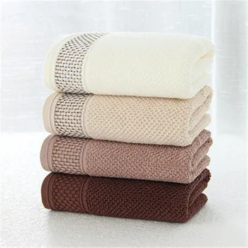 

HELLOYOUNG Soft Cotton Face Towel For Adults Bathroom Super Absorbent Thick Towels 34x76cm