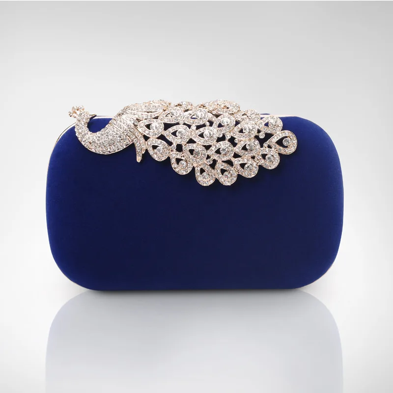 blue evening clutch bags