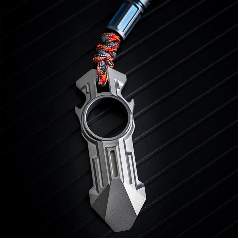 

EDC Crowbar Titanium Tools Bottle Opener Portable Screwdrivers Camping Tools Limited Edition Multifunctional Keychain Necklace