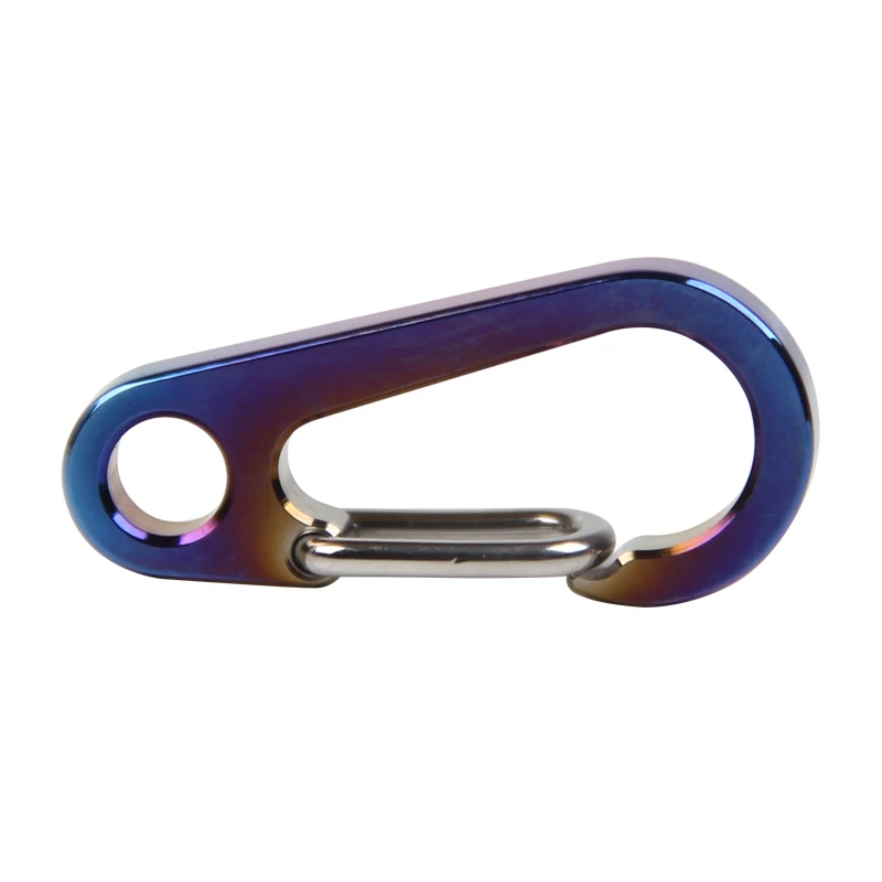 

Ti artisan Mini Titanium Hook High Loading-bearing Carabiner Outdoor EDC Tool keychain Colourful 35mm 2 colour optional
