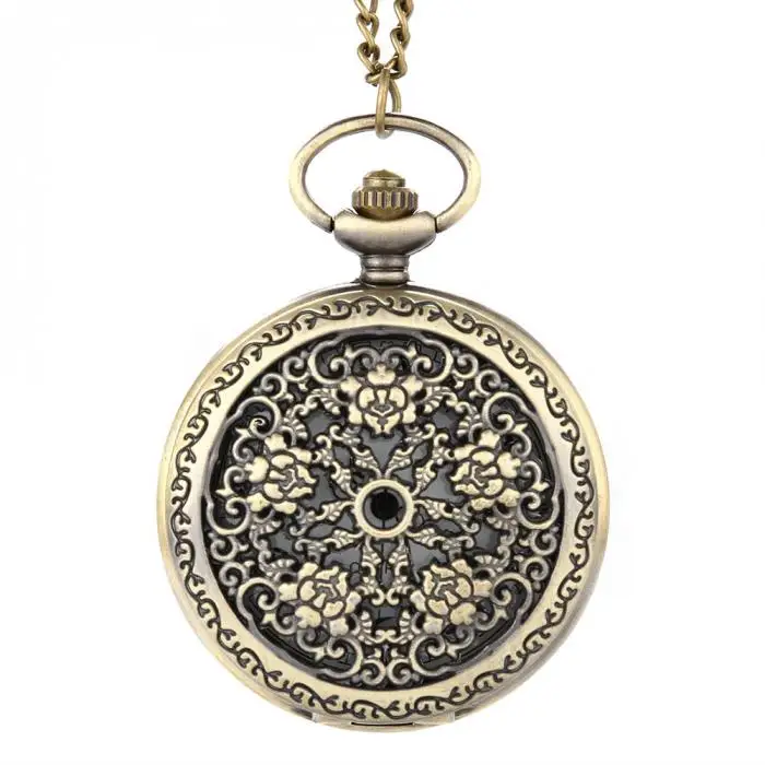 Винтажные стимпанк полые цветочные кварцевые карманные часы ожерелье подвеска цепь часы 11 Стиль дополнительные подарки lxh