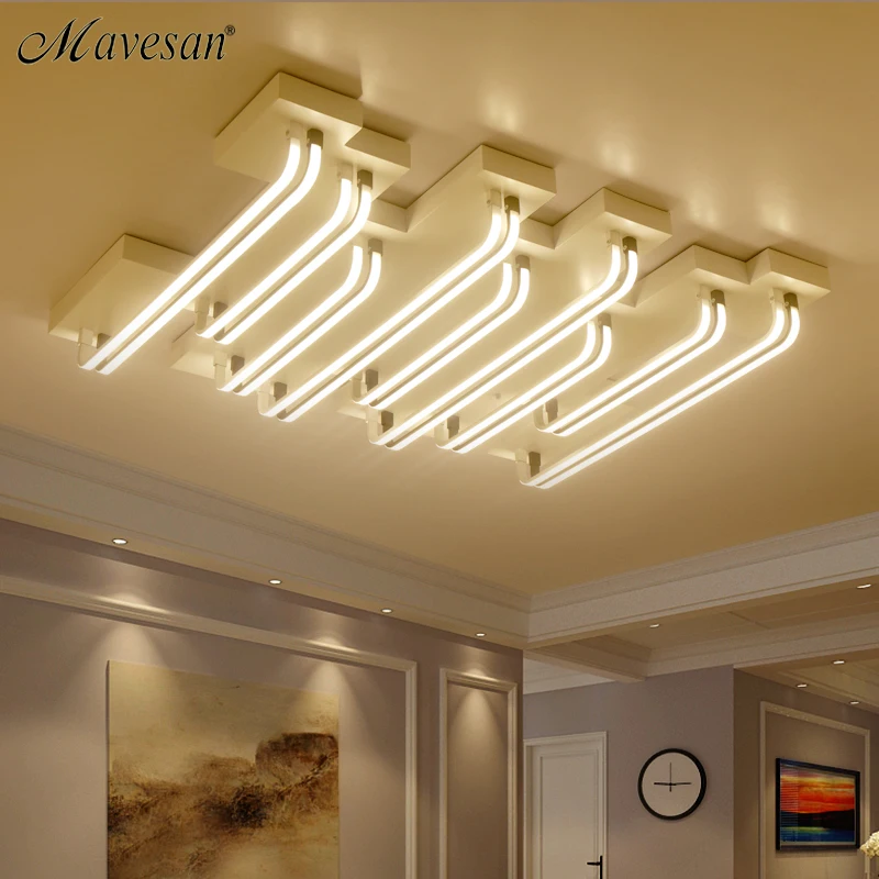 

New Modern Led Ceiling Light fixture led for living room restaurant Remote control indoor light lampen modern dimming