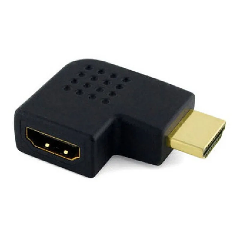 Кабель адаптер HDMI male female преобразователь удлинитель угол 90 градусов обзора 270 для