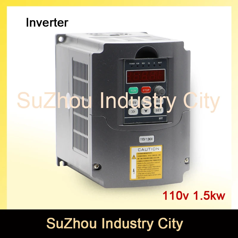 

110V 1.5kw VFD Variable Frequency Driver cnc spindle speed control Inverter Input 1HP 110V Output 3HP 110V spindle driver