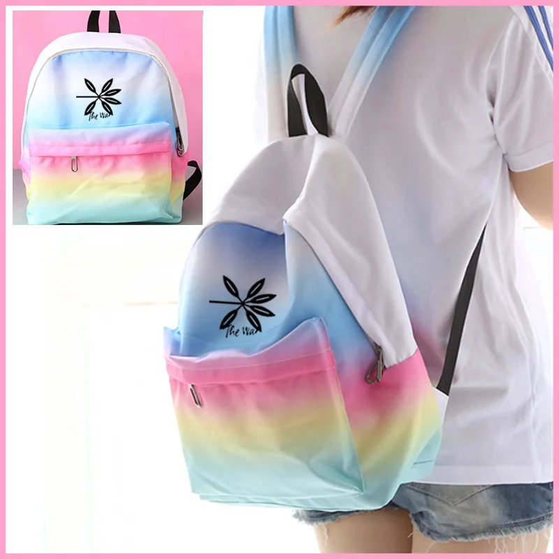 

kpop new EXO CHANYEOL BAEKHYUN The same paragraph schoolbag Middle school student backpack Girls backpack