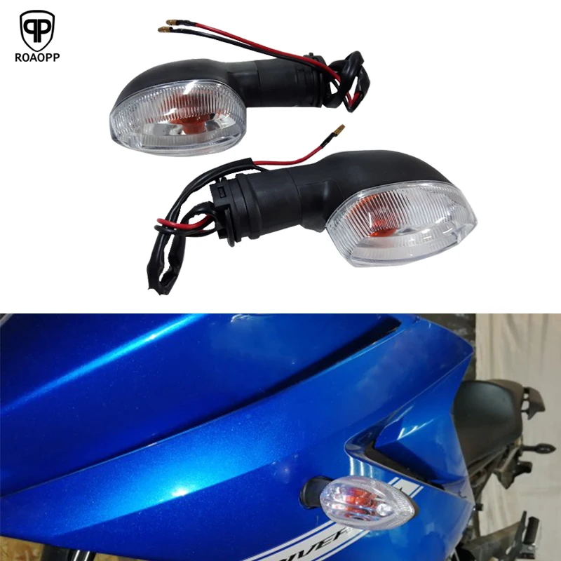 ROAOPP Motorcycl передний задний прозрачный указатель поворота сигнальная фара
