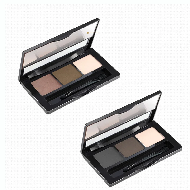 Бренд Eye Brow Enhancer, профессиональная пудра для бровей, палитра, косметическая водостойкая косметика, тени для век с кистью и зеркалом