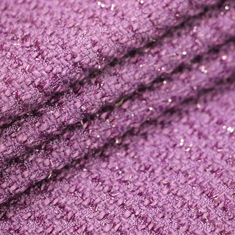 Шерстяной твид фиолетовая светящаяся линия тканые цена на 3 метра в длину 150 см в ширину