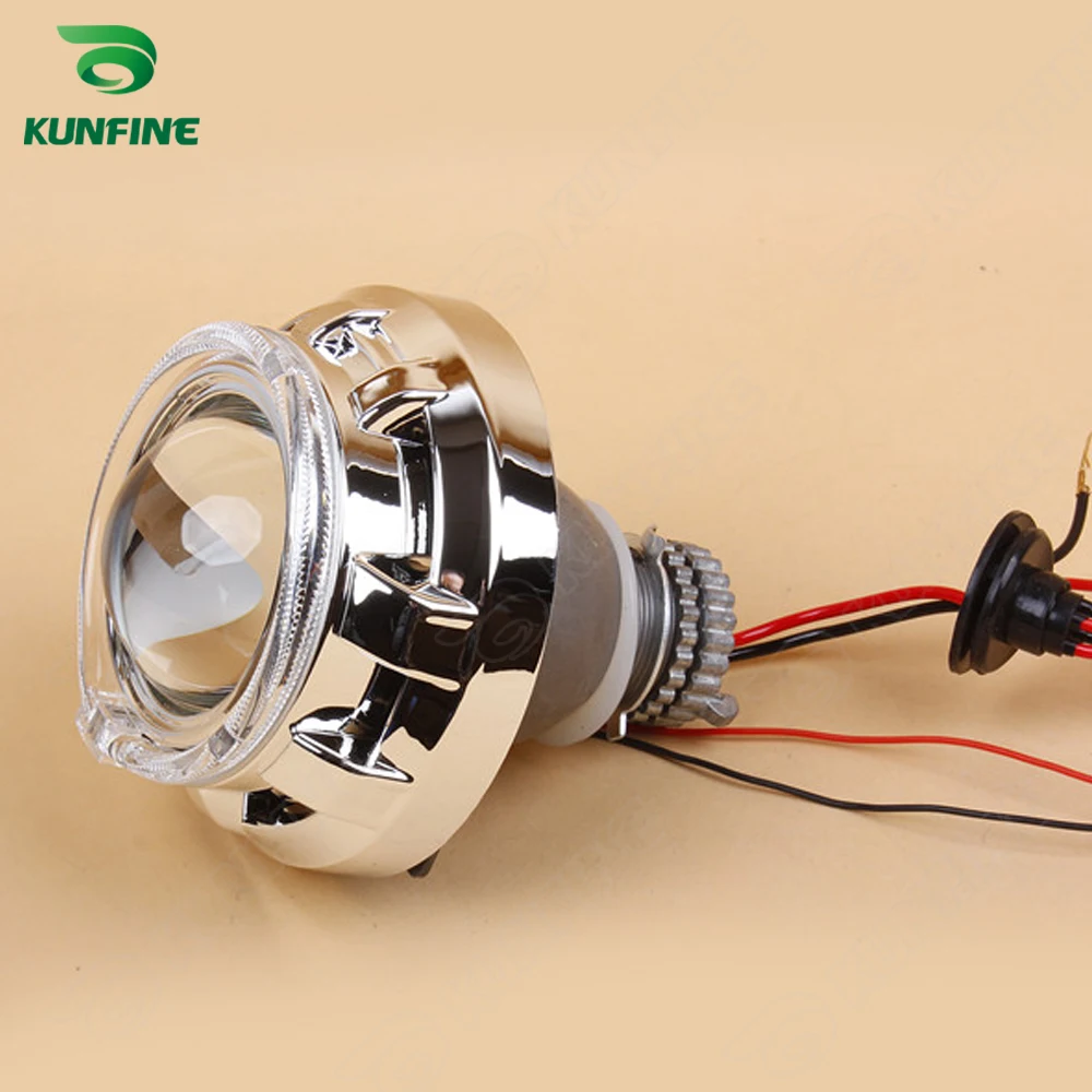 

3.0 Inch Car Bi-Xenon HID Projector Lens Kit with Cayenne shroud Angel eyes include D2H HID bulb For car headlight high low beam