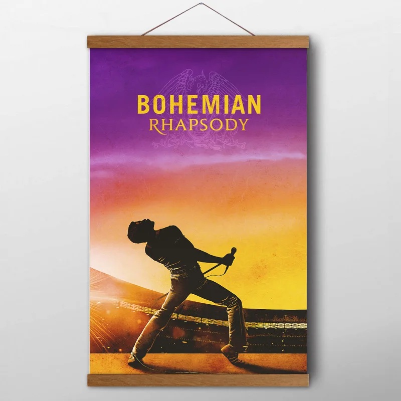 Постеры и принты в богемном стиле Rhapsody Постер фильмов Queen картины из тикового