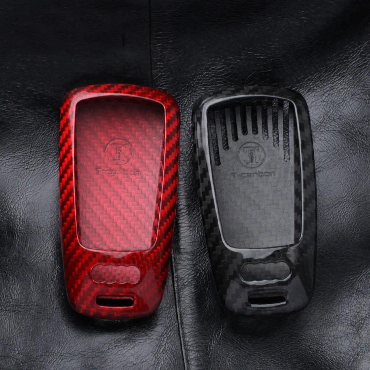 For Audi A4 A5 S4 S5 Q5 Q7 TT Real Carbon Fiber Remote Key Shell Cover Case For Audi A4 A5 S4 S5 Q5 Q7 TT Real Carbon Fiber Remote Key Shell Cover Case