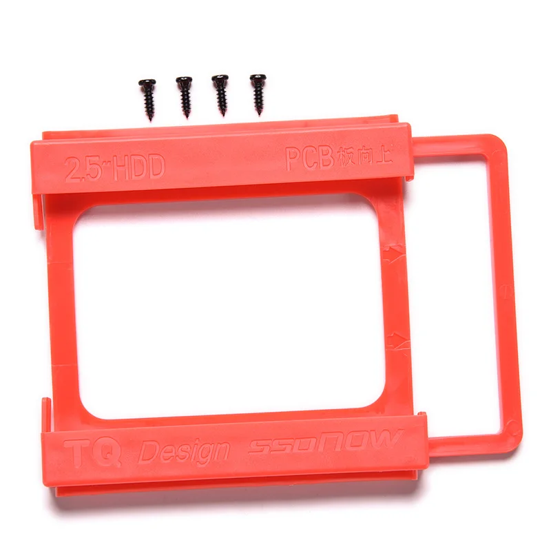 2," до 3,5" SSD HDD ноутбук жесткий диск монтажный рельсовый адаптер кронштейн держатель с винтами красный