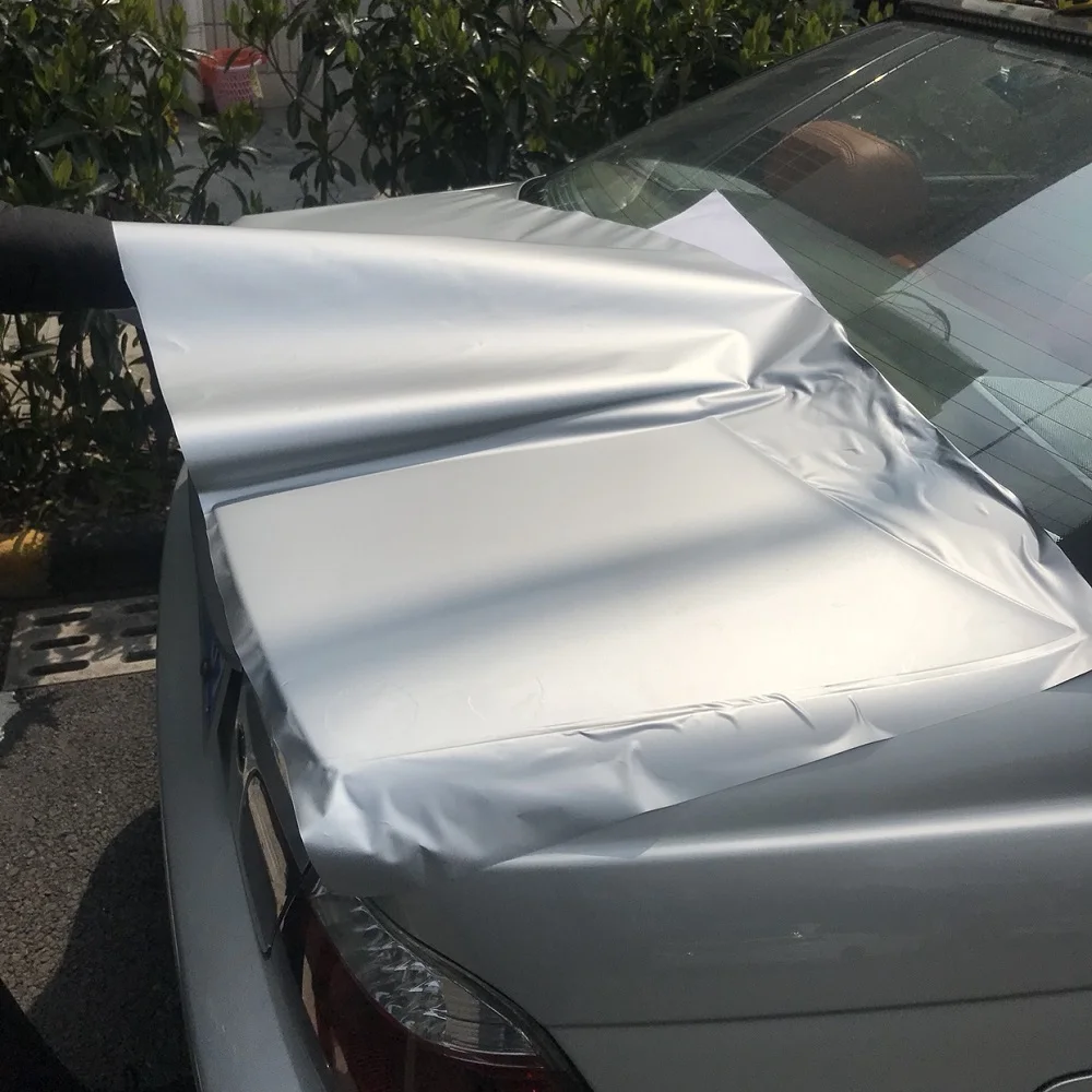 

50*150cm Electro Coating Car Body Film Matte Brushed Silver Car Vinyl Wrap Paper Styling Stickers for Bike Laptop Tablet Mobile