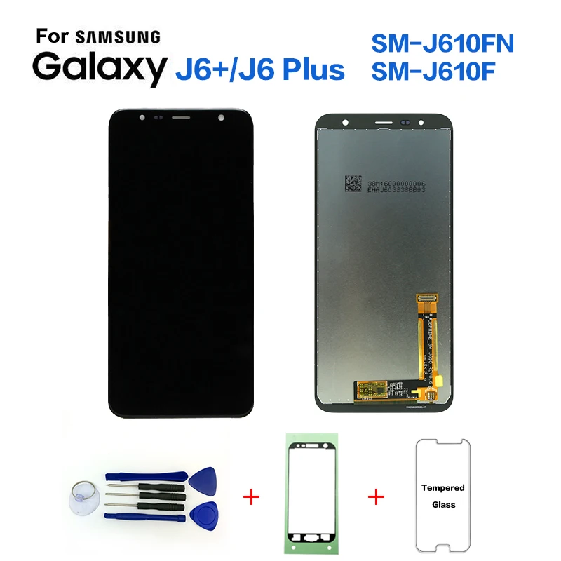 Cena Do Samsung Galaxy J6 + 2018 J610 SM J610F J610FN wyświetlacz wymiana ekranu lcd do Samsung J6 plus SM J610F ekran lcd
