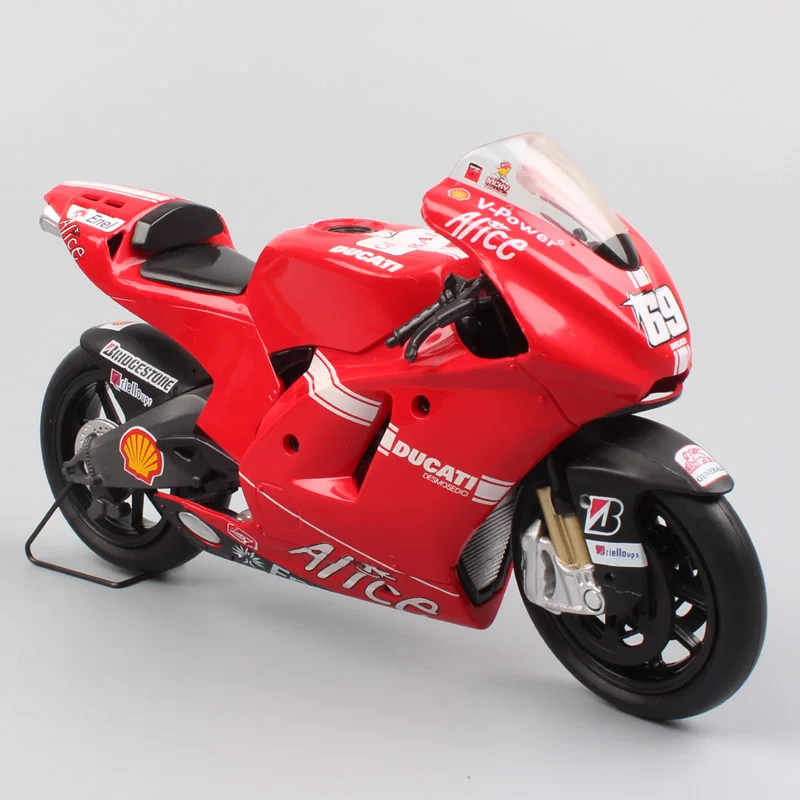 1 до 12 лет, новинка-ray 2009 гоночный ducati Desmosedici GP9 № 69 Ники Хэйден мотоцикл литая игрушка весы транспортных средств мотоцикл игрушка в подарок GP