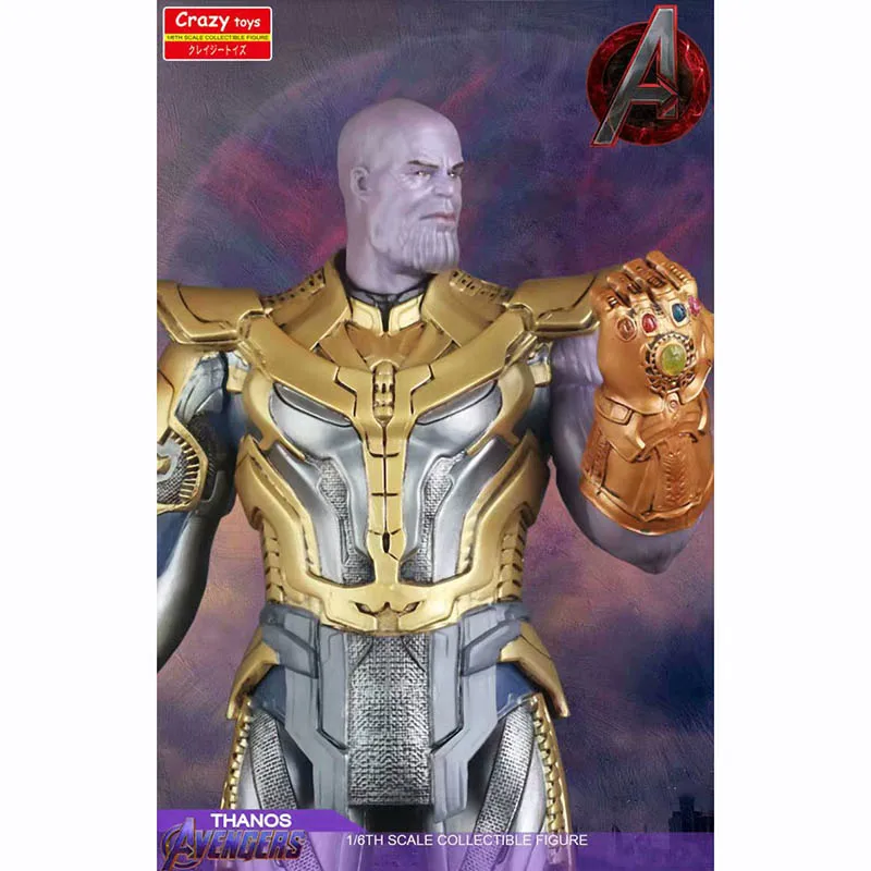 30 см 2 головы Сумасшедшие игрушки Мстители Бесконечность Gauntlet Thanos фигурка