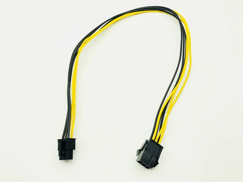 Видеокарта PCI E PCIE Express 50 см 6P папа 6 контактов мама графическая видеокарта кабель