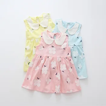 

PPXX Baby Girls Dress Floral Summer Princess Dresss Flower Beach Girls clothes Kids Clothing Vestido