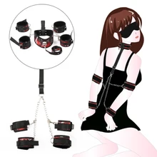 Sex Bondage Restraint Kit Collar Mask Adult Games Sex Toys for Couples Fetish Collar Gag Handcuffs Erotic Game Accessories