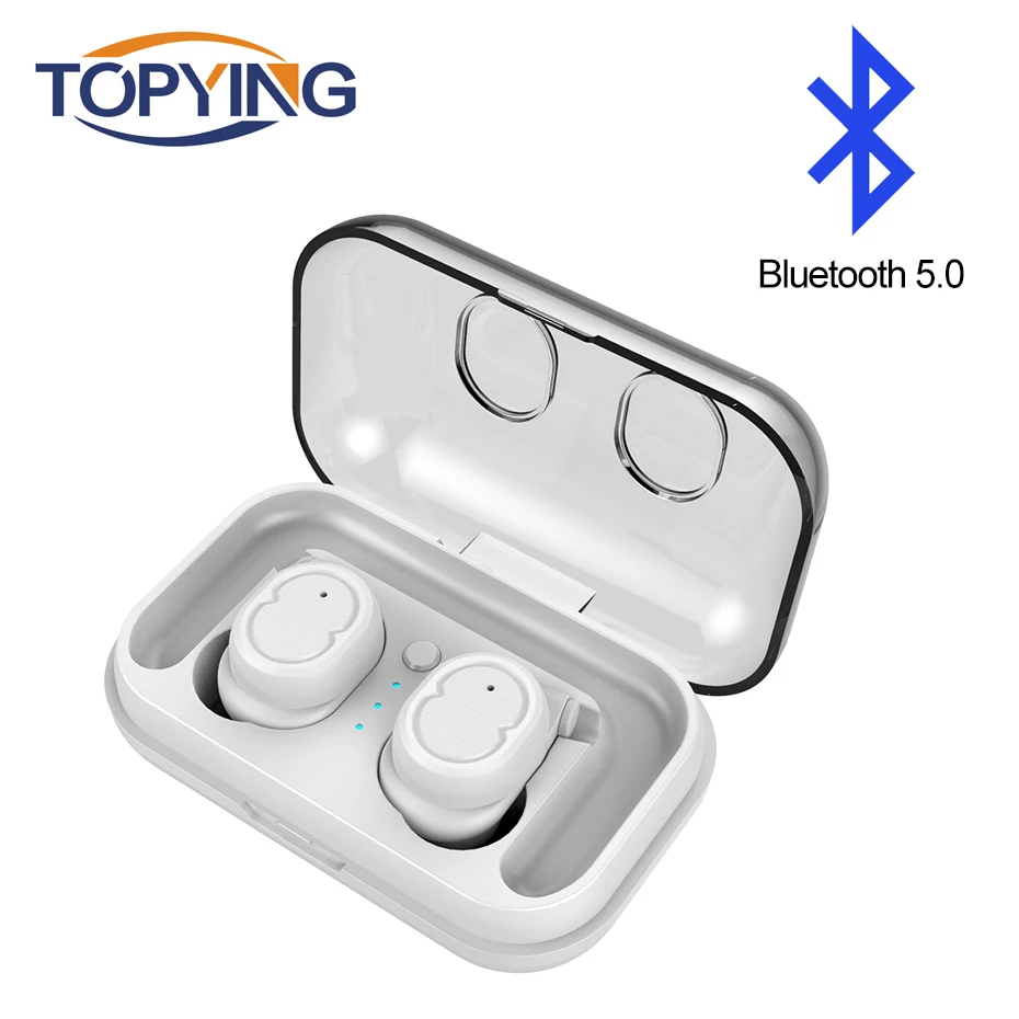 

Wireless Headphone Bluetooth 5.0 Earbuds Touch Control True Earphone Mini Waterproof Earphones with Charging Box for Smart Phone
